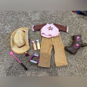 American girl horse outfit with accessories